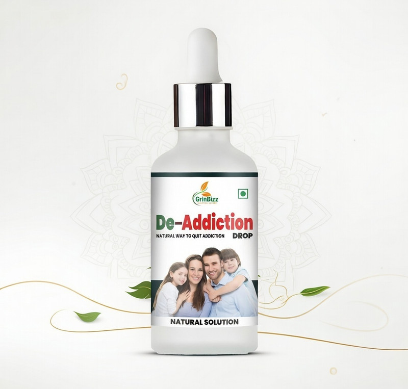 grinbizz De-Addiction Drop Natural Way To Quit Nasha | Sharab Mukti Dawa | No Side Efects(30 ml)