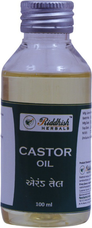 Riddhish HERBALS Castor Oil 100ml | Each of 100ml |Pack of 5(Pack of 5, 500)