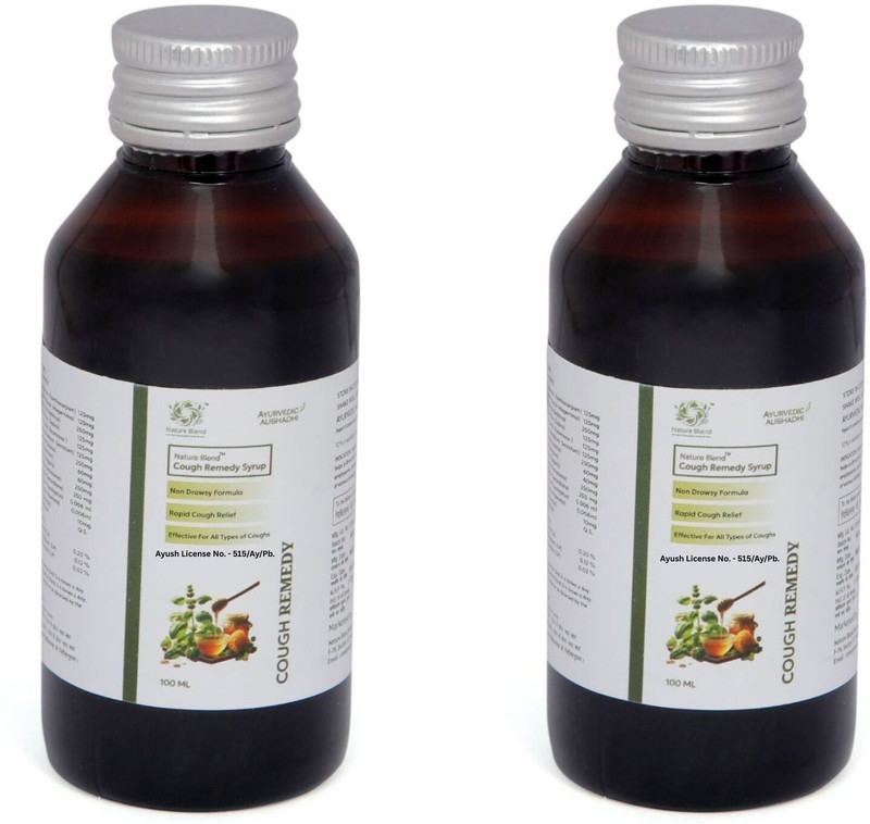 Nature Blend Combo of 2 Ayurvedic Cough Remedy Syrup(Pack of 2, 100 ml)