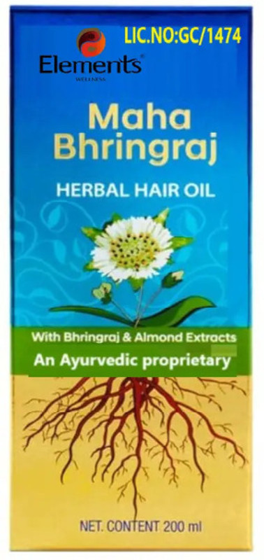 Element Maha Bhringraj Herbal Hair Oil(200 ml)