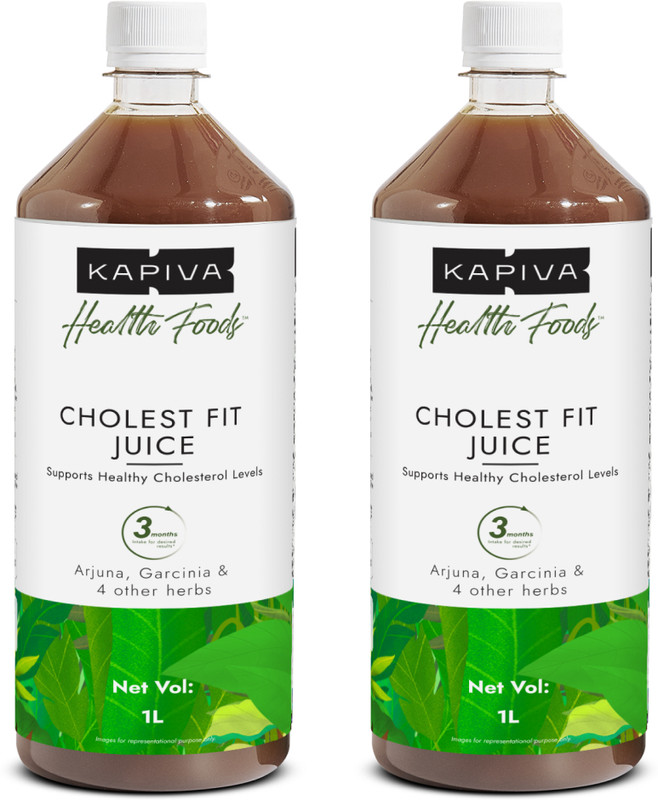 Kapiva Cholest Fit Juice - Support Healthy Cholesterol with 6 Ayurvedic Herbs(1 L)