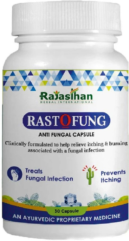 Rajasthan aushdhalaya Rastofung Capsules - 30 Capsules | Helpful To Treat Fungal Infection(30 Capsules)