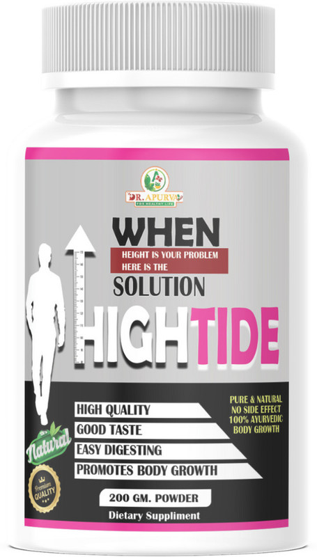 DR APURVA 100% Ayurvedic & Natural High Tide For Height Increasing Powder(200 g)