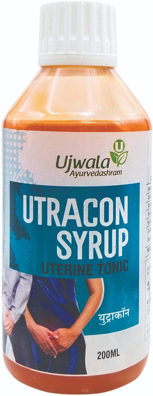 UJWALA AYURVEDASHRAM Utracon Syrup Urinary Track Infection,Vaginal infection,Helps Bladder function(200 ml)