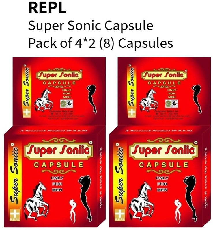 REPL Super Sonic Capsule, Pack of 4*2 (8no.s)(Pack of 2, 4 Capsules)