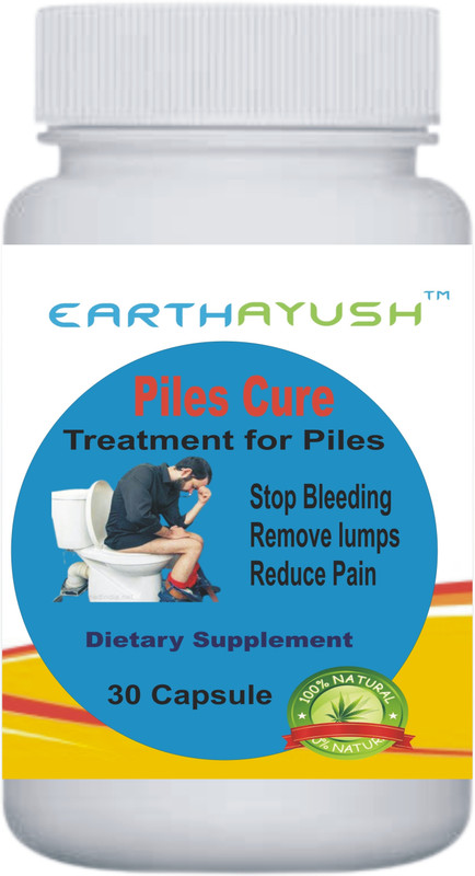 earthayush PILLONIL ,Ayurvedic Medicine Treatment for Piles , Pack of 2 , 120 Capsule(Pack of 2, 120 Capsules)