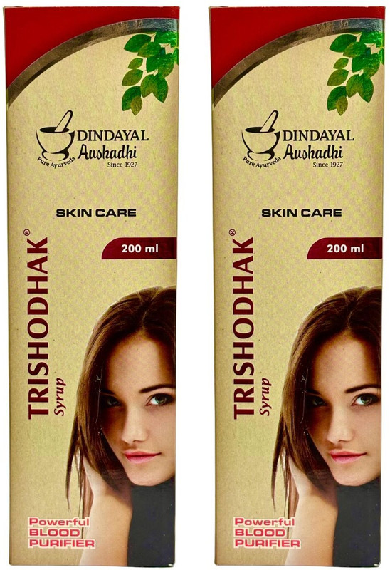 Dindayal Aushadhi Trishodhak Syrup(Pack of 2, 400 ml)