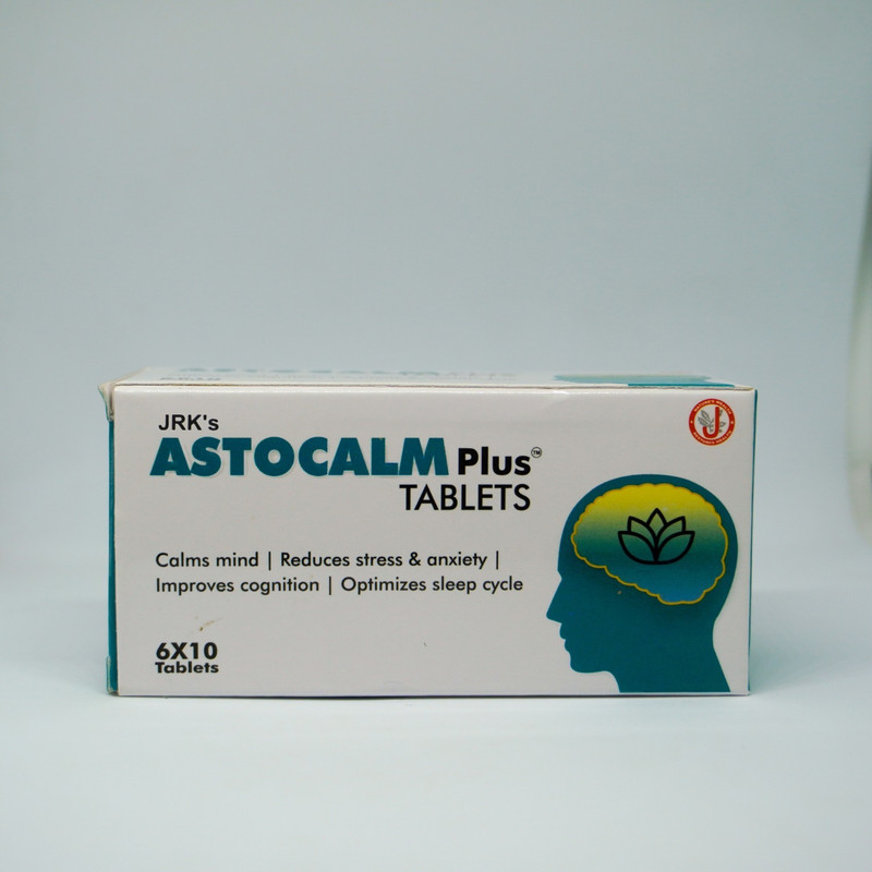JRK's Astocalm plus Tablets 60 Nos|calms mind|Relief stress and anxiety(60 Tablets)