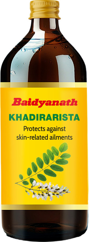 Baidyanath Khadirarishta – Ayurvedic Blood Purifier | Supports Clear Skin & Detox(450 ml)