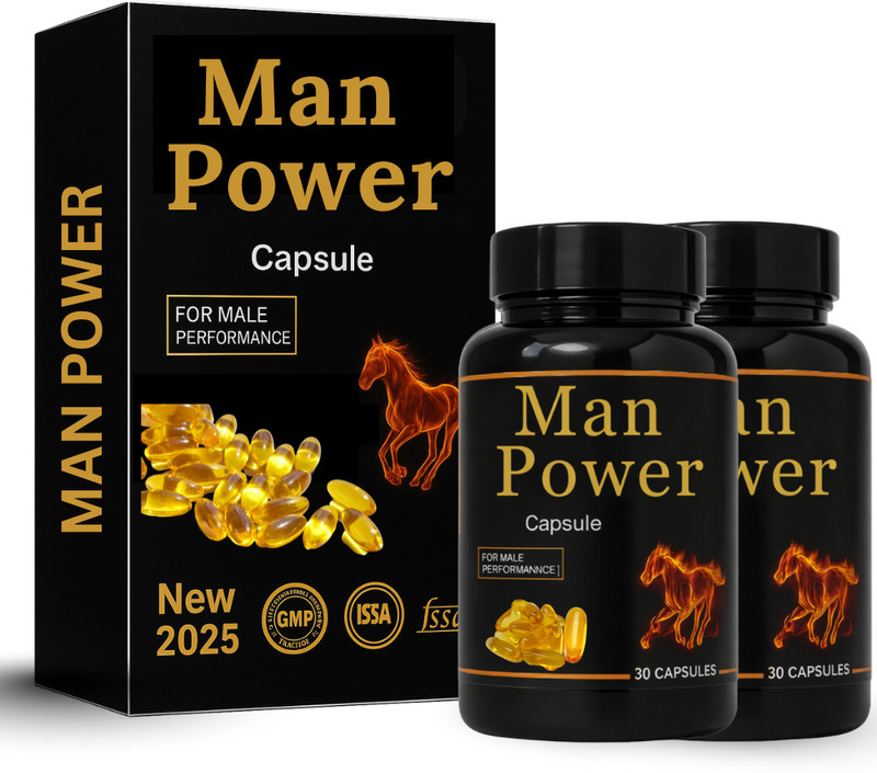 Bhavi enterprises Man Power Capsules (Pack of 2)(Pack of 2, 60 Capsules)