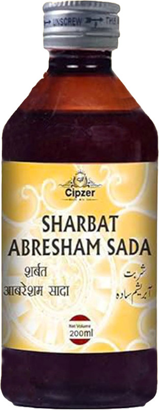 CIPZER Sharbat Abresham Sada 200 ML Improve Blood Circulation& Relief Against Anxiety(200 ml)