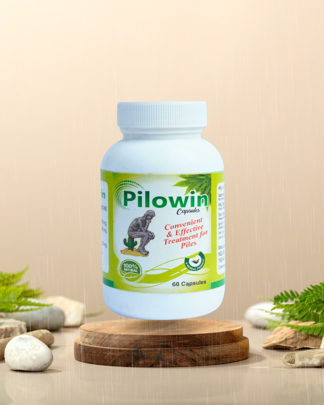 Neuro Pharma Pilowin Ayurvedic Capsule for Painful & Bleeding Piles(60 Capsules)