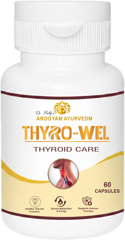 Arogyam Ayurvedm Thyro Wel | Supports Thyroid Care & Hormonal Balance(60 Capsules)