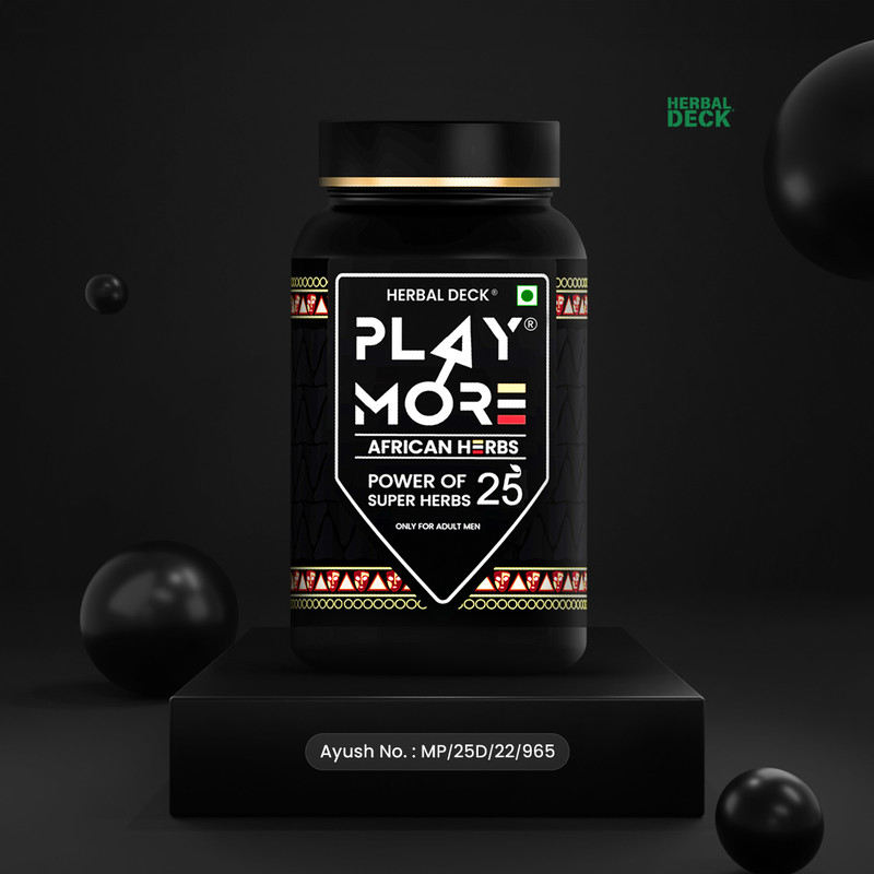 Herbal Deck PlayMor Powder for men | African herbs for Stamina and Performance(150 g)