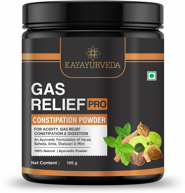 KAYAYURVEDA Gas Relief Pro Powder Gas Relief, Acidity Relief Ayurvedic Health Care - 100 g(100 g)