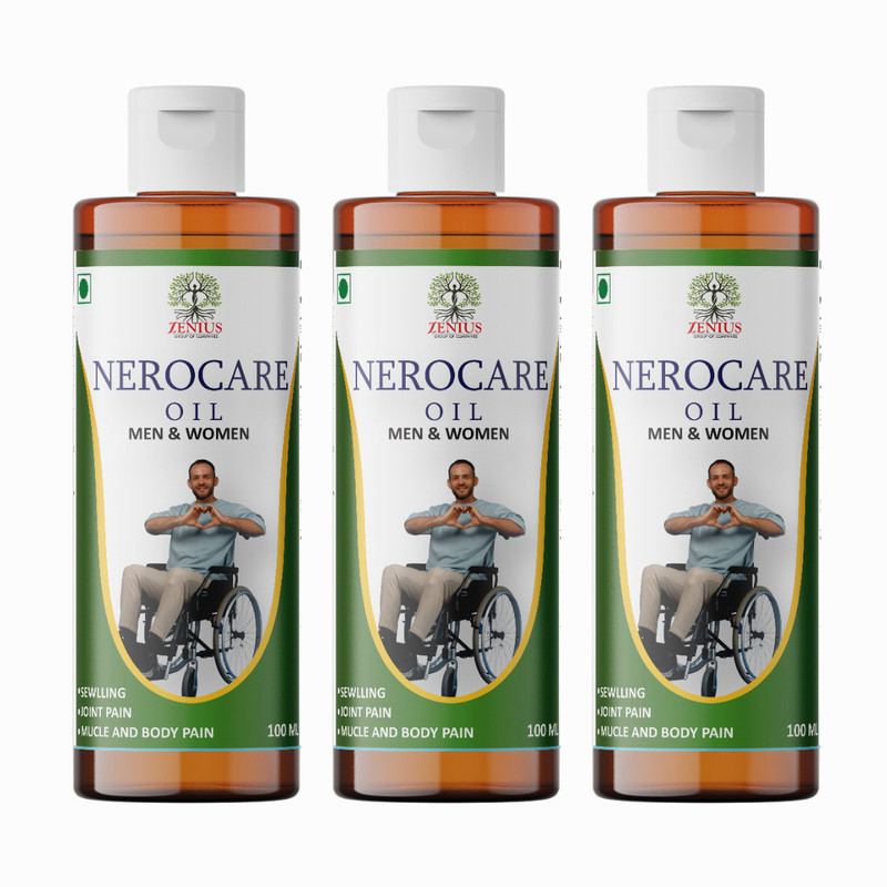 Zenius Neurocare Oil - Natural Formula for Nerve Nourishment, Improved Flexibility(Pack of 3, 300 ml)