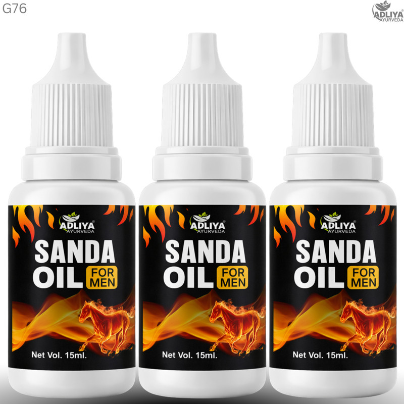 ADLIYA Ayurveda Sanda Oil For Men Orignal Aroma Massage oil For Full Body Relax Experience(15 ml, 15 ml, 15 ml)