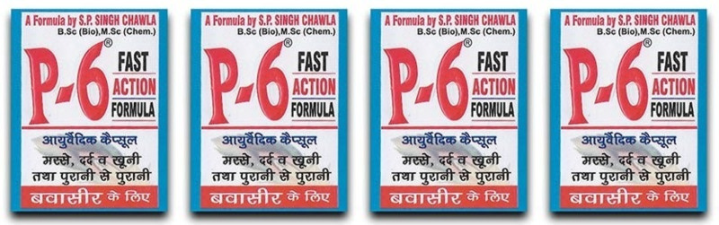 P-6 F(Pack of 4, 24 Capsules, 24 Capsules, 24 Capsules, 24 Capsules)