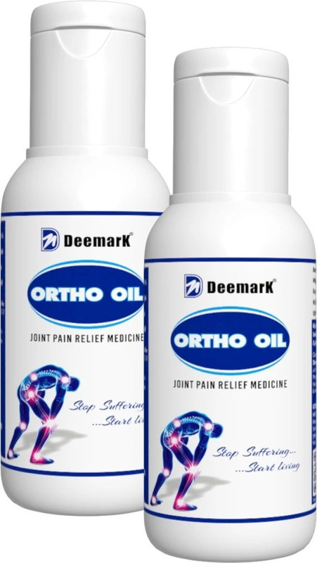 DEEMARK Ortho Pain Relief Oil for Joint & Muscle Pain Ayurvedic Herbal Formula(Pack of 2, 100 ml)