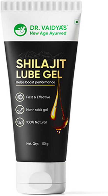 DR. VAIDYA'S Shilajit Lube Gel | First Ever Shilajit Infused Lube Gel | 50g Pack of 2(Pack of 2, 100 g)