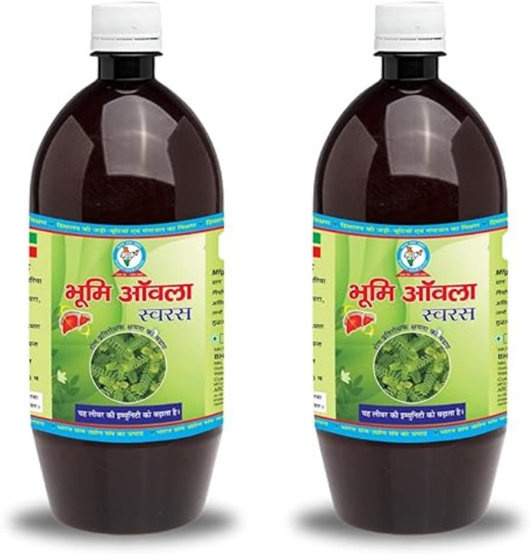 BHARAT GRAM UDYOG Bhumi Amla Juice - Liver Health & Detox Support(Pack of 2, 2 L)