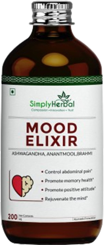 Simply Herbal Super Mood Elixir Control Mood Swings, Promote Positive Attitude & Memory Health(450 ml)