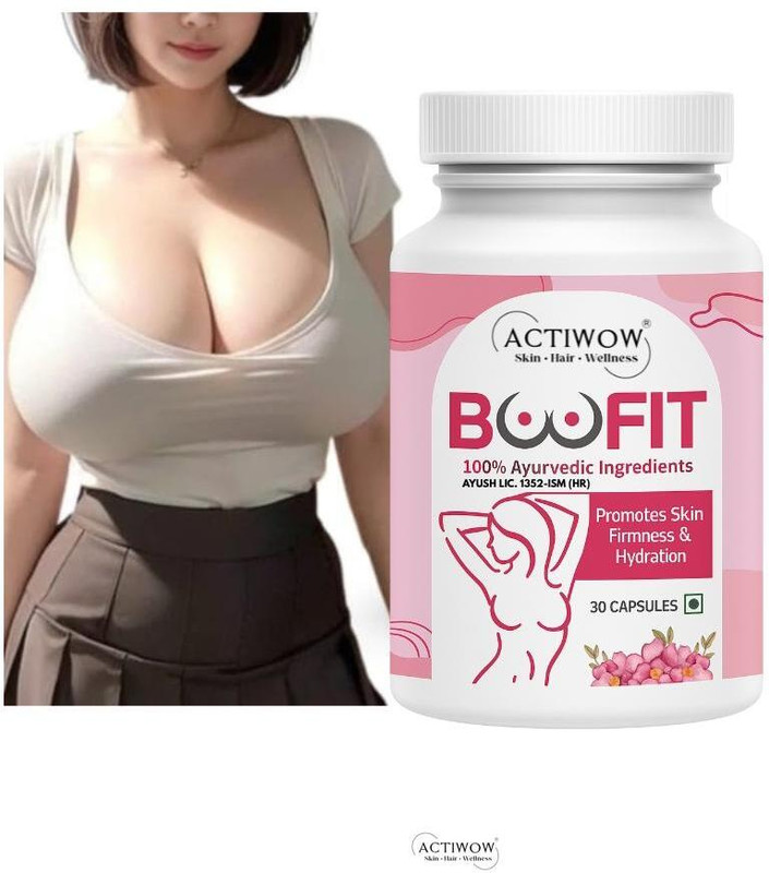 ACTIWOW Boofit Ayurvedic Capsules for Firm, Hydrated & Healthy Skin(30 Capsules)