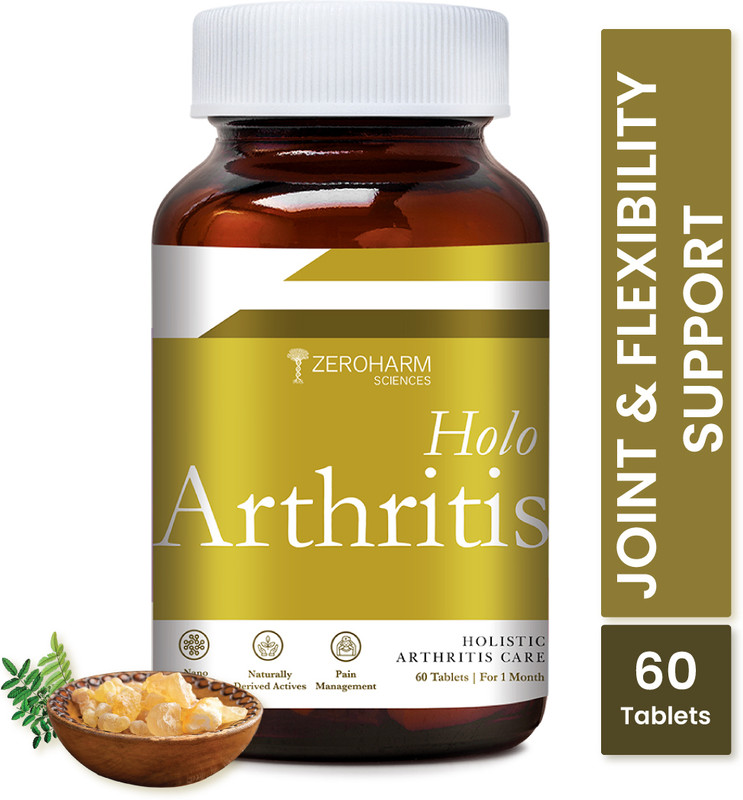 ZEROHARM Holo Arthritis-Knee, Joint Pain Relief, Mobility, Flexibility & Bone Support(60 Tablets)