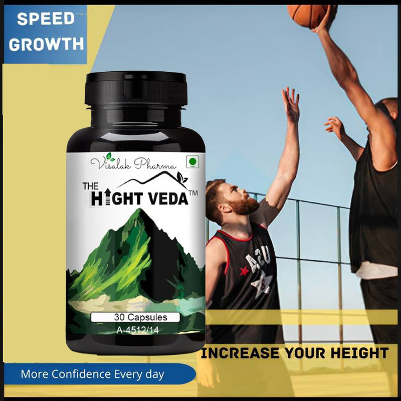 hight veda Height Vedaa Pills to Increase Height & Gain Confidence(30 Capsules)