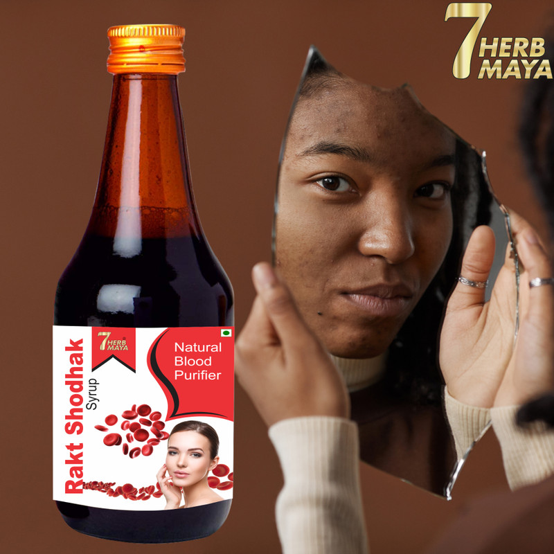 7Herbmaya Blood Purifying Formula for Healthy Skin | Clear Complexion Ayurvedic Syrup(200 ml)