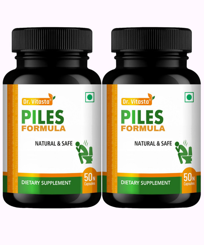 VITASTA Piles Cure Ayurvedic Medicines for Bleeding Non-bleeding Piles(100 Capsules)