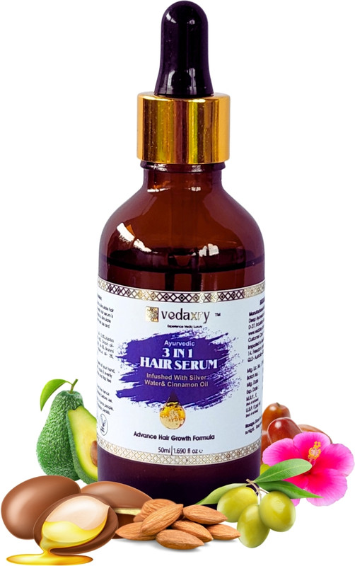 Deep Ayurveda Vedaxry Hair Serum Infused With Silver Water For Hair Care-30ml(30 ml)