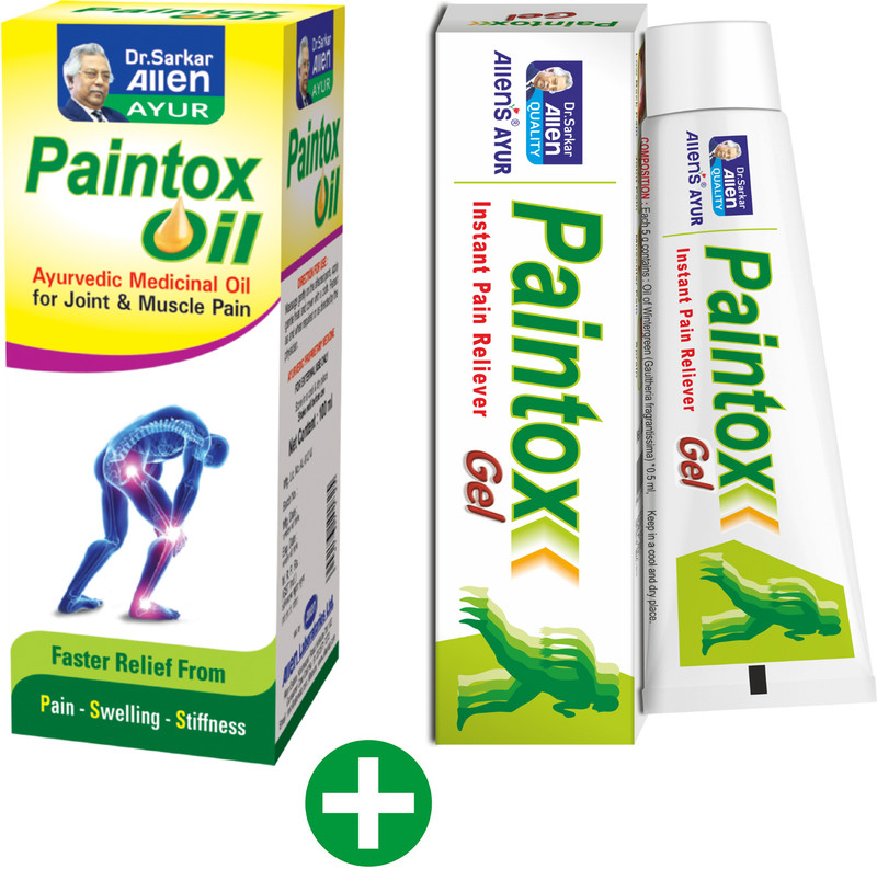 Allen's Paintox Oil (100 ml)+Paintox Gel (30gm) Pack of 2 each(Pack of 2, 200 ml)