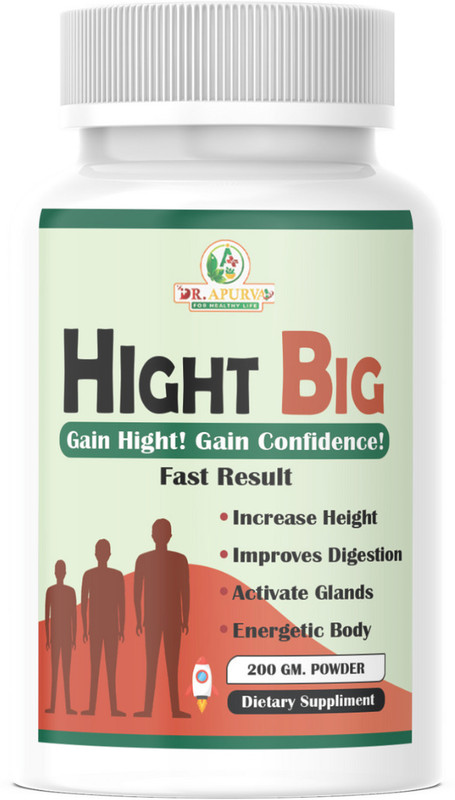DR APURVA 100% Ayurvedic & Natural High Tide For Height Increasing Powder(200 g)