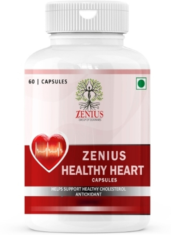 Zenius Heart Care Capsules | Ayurvedic Herbal for Heart Health & Cholesterol(60 Capsules)