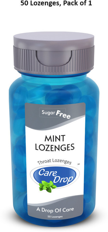 Care Drop Care Drop Mint Sugar Free Lozenges, Relieves cough I Soothes the throat(50 Tablets)