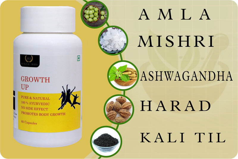 pravedic herbs GROWTH UP ( Height Growth formula )(60 Tablets)