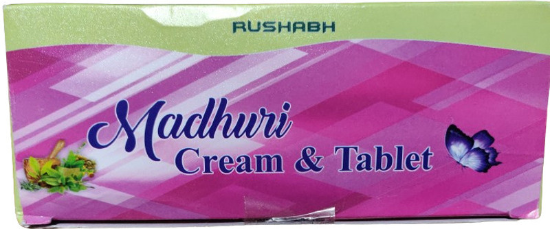 Rushabh Gaharwar Madhuri cream & Tablets ( combo) cream 50g & Tablet 84(84 Tablets)