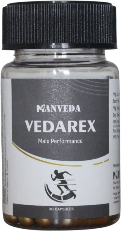 MANVEDA Ayurvedic Male Performance Capsules with Vitality & Stamina Support for Strength(50 g)