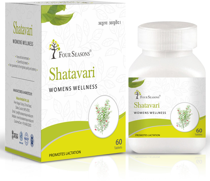 Four Seasons SHATAVARI TABLET | womens wellness(60 Tablets)