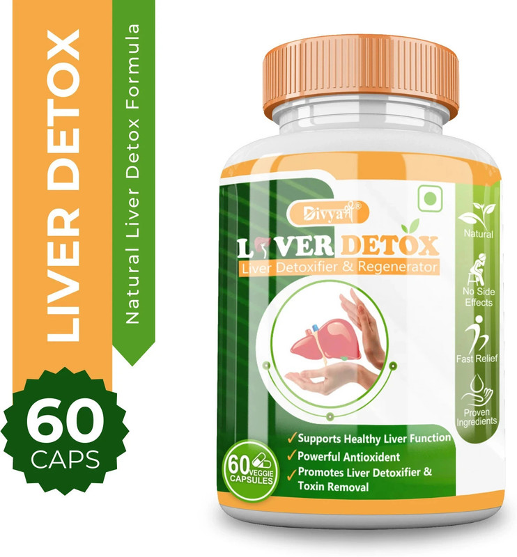 Divya Shree Liver Detox Capsule for Cirrhosis Of Liver & Promote Natural Liver Detox(1 Capsules)