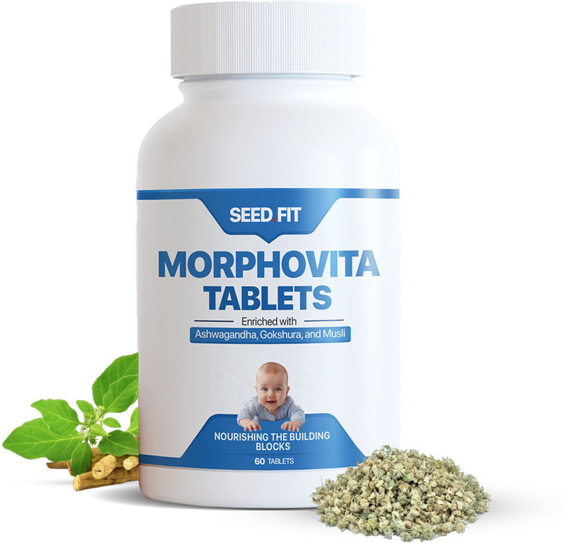 SEED.FIT Morphovita Tablets Ayurvedic Support for Sperm Motility & Morphology(60 Tablets)