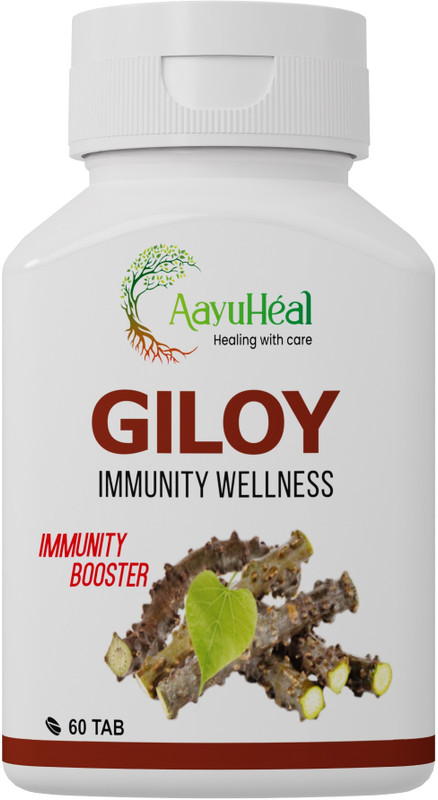 AAYUHEAL Giloy Extract Tab (Anti-Oxidant & Immunity Booster)(60 Tablets)