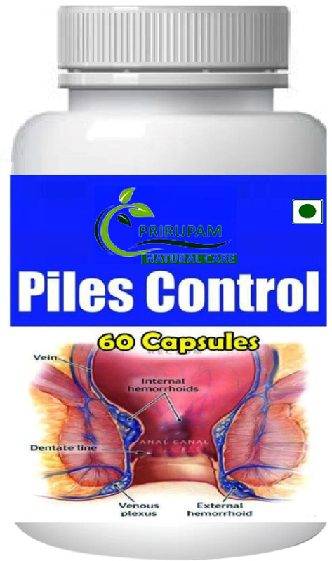 Prirupam PILES CONTROL AYURVEDICE CAPSULES -60(60 Capsules)