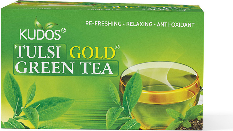 KUDOS Tulsi Gold Green Tea (2g x 25 Bags)(50 g)