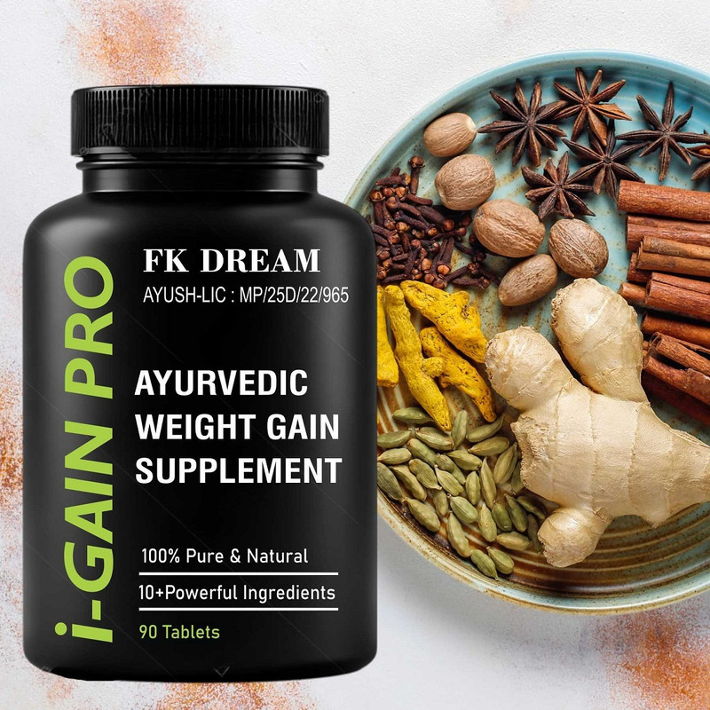 Fkdream iGain Weight Herbal Appetite Booster 90 Tabs(90 Tablets)