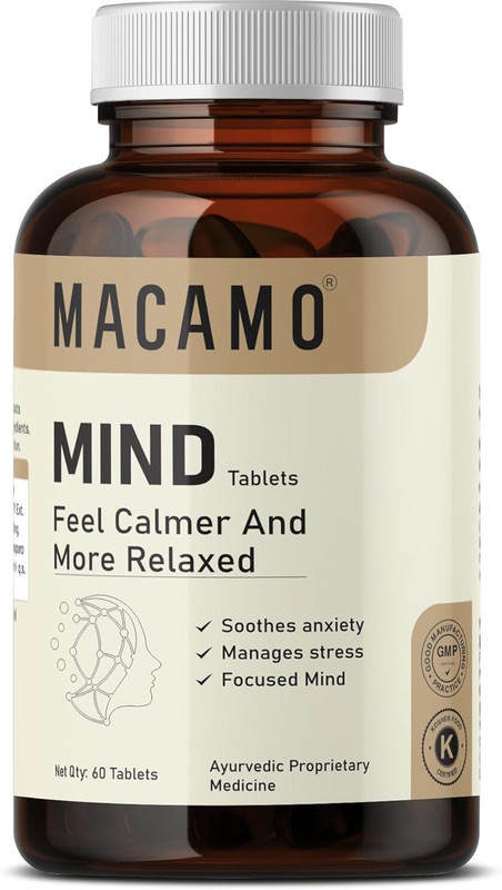 Macamo Mind Calm Brain Booster Supplement(60 Tablets)