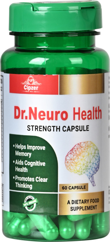 CIPZER Dr. Neuro Health is a natural supplement to improve memory and concentration(60 Capsules)