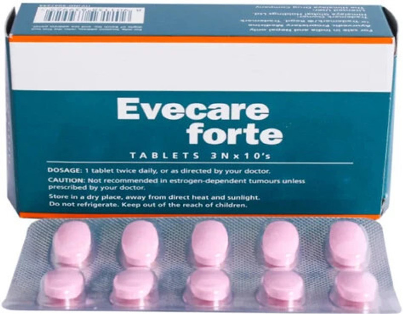 H D C EVECARE FORTE TABLET - Reduces Intimate Conditions(Pack of 6, 60 Tablets)