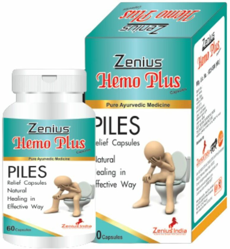 Zenius Hemo Plus Capsule | Piles stop capsule 100% herbal(Pack of 2, 60 Capsules)